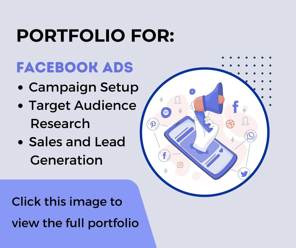 Facebook Ads Portfolio Image for Golam Mourshed Portfolio website. Golam Mourshed is a Professional digital marketer and SEO Expert.